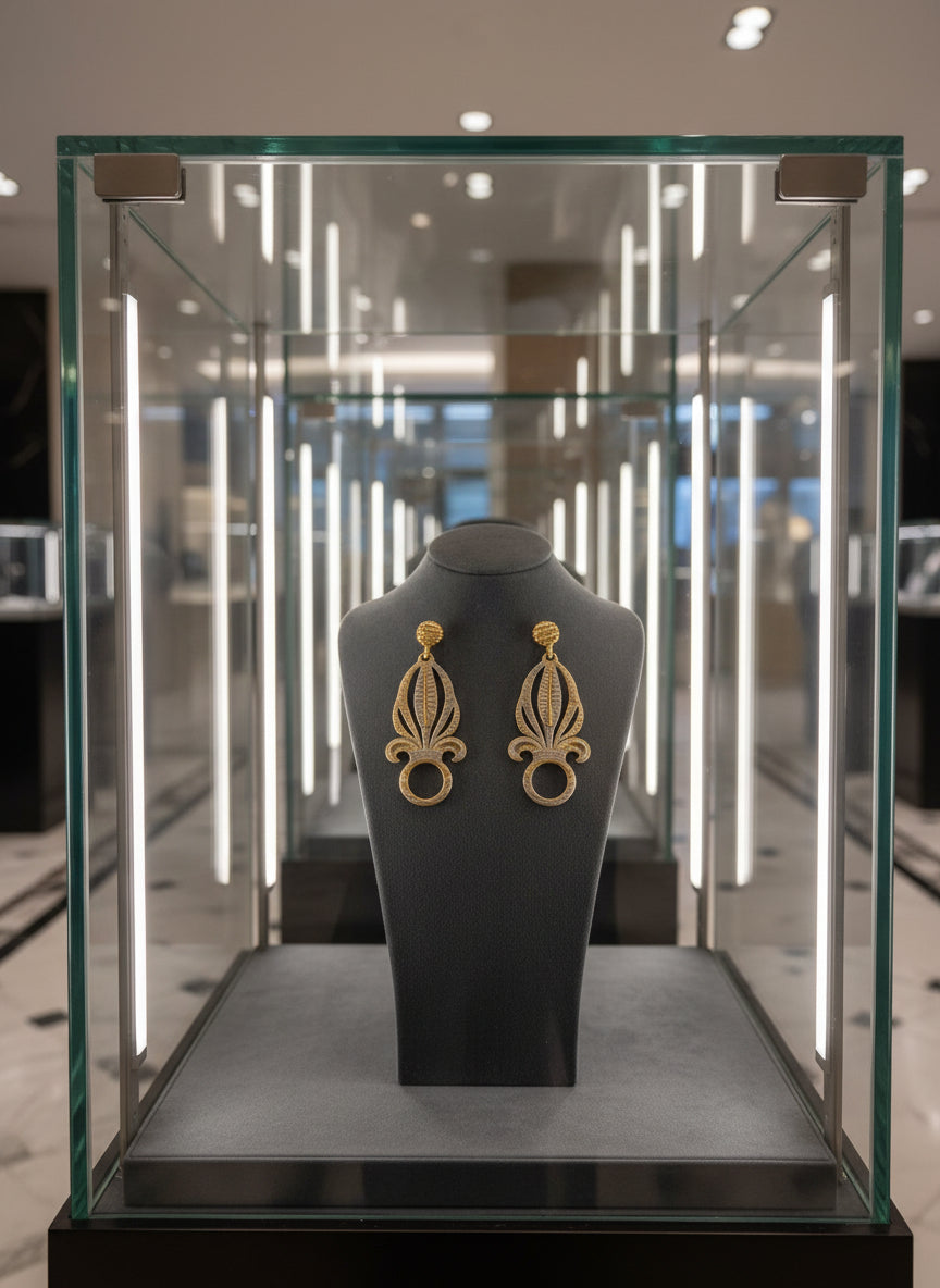 Boucle d oreille en cuir