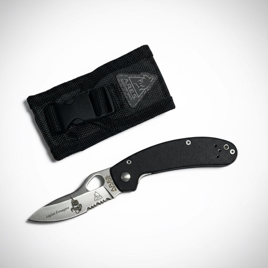Couteau spider black Légion étrangère