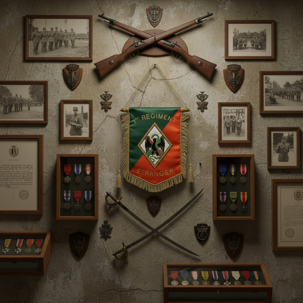 Bannière brodée 1°RE