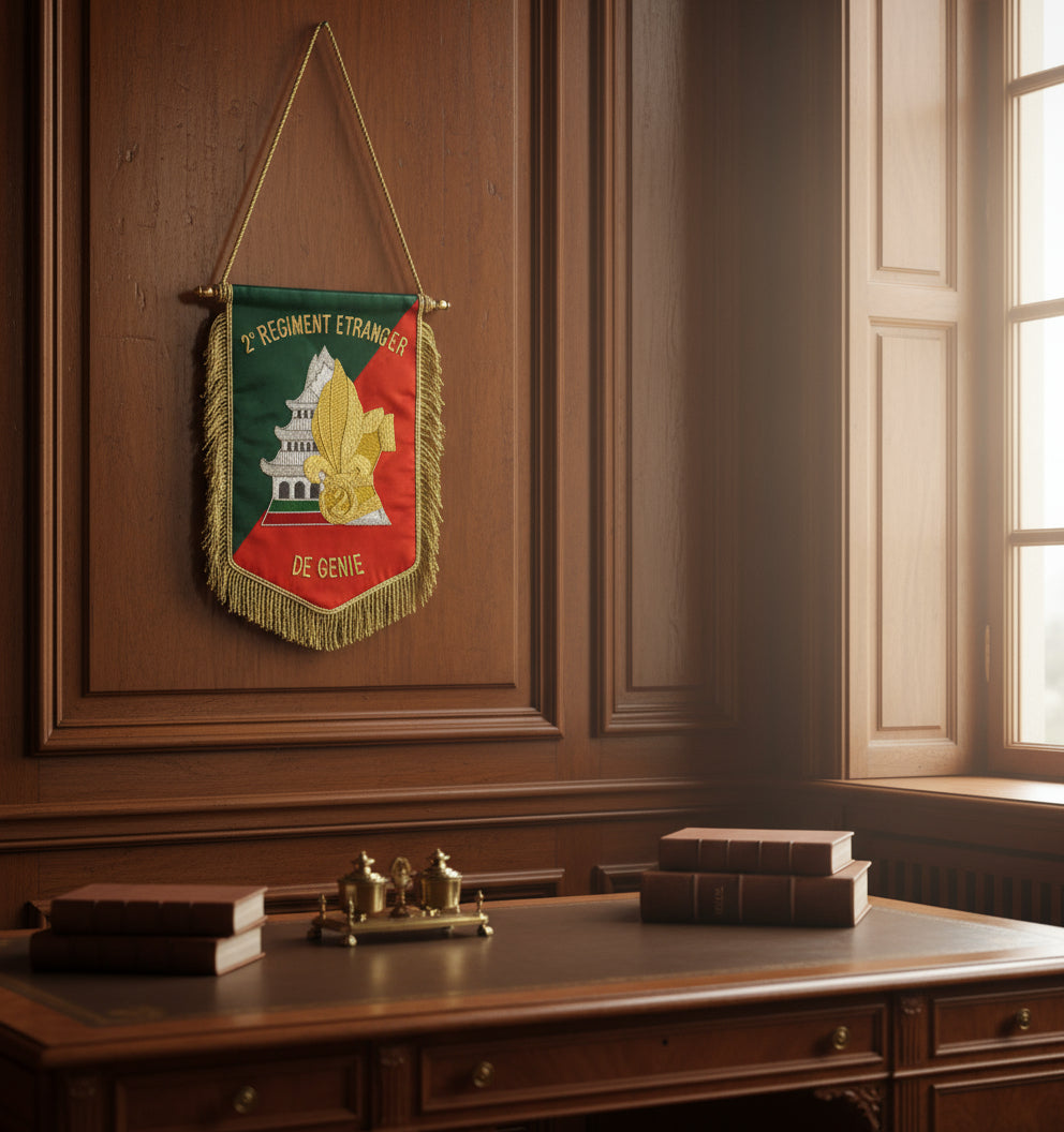 Bannière brodée 2°REG