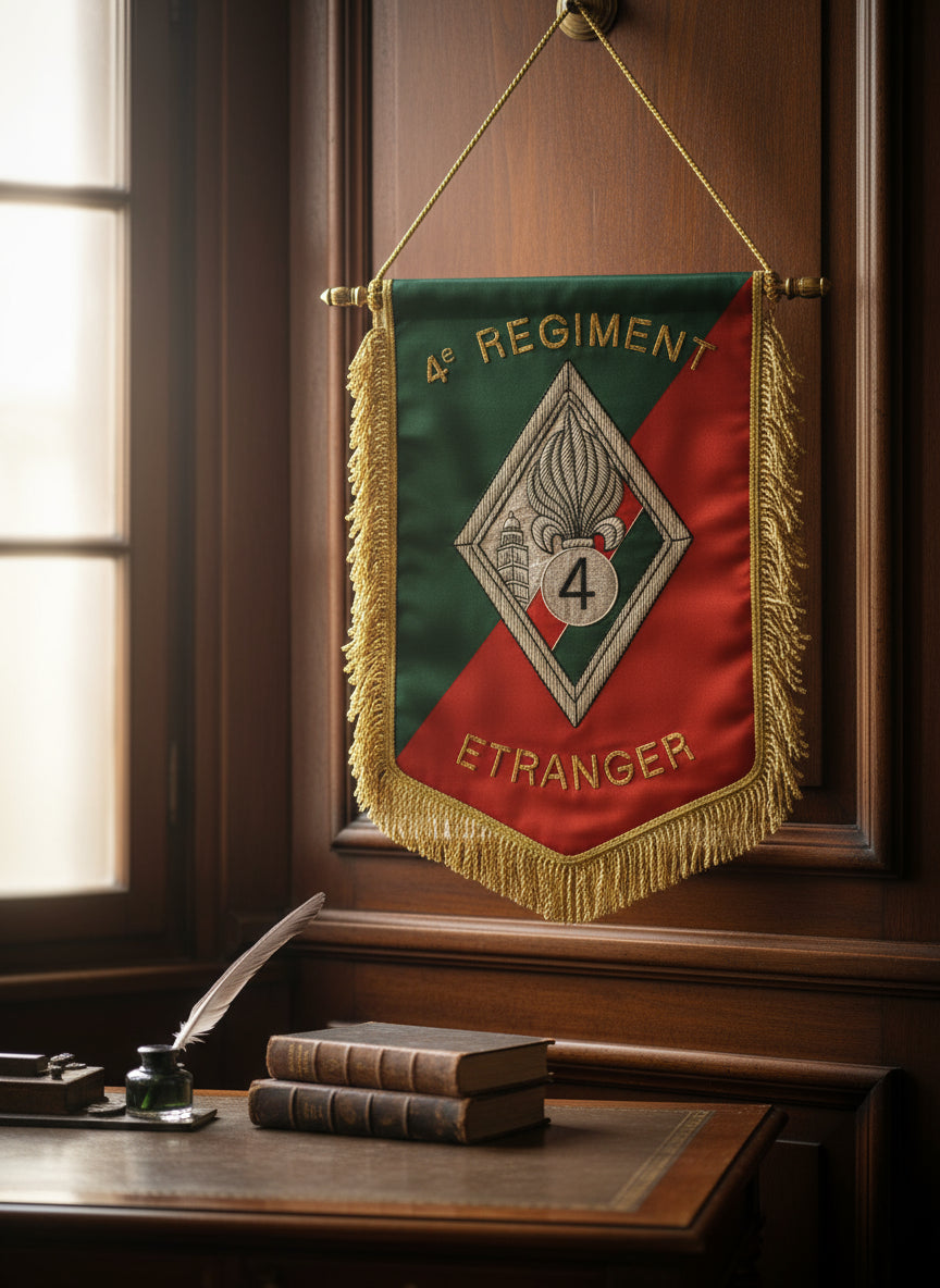 Bannière brodée 4°RE