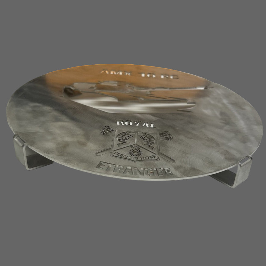 Dessous de plat en inox du 1e Régiment étranger de cavalerie (1°REC)
