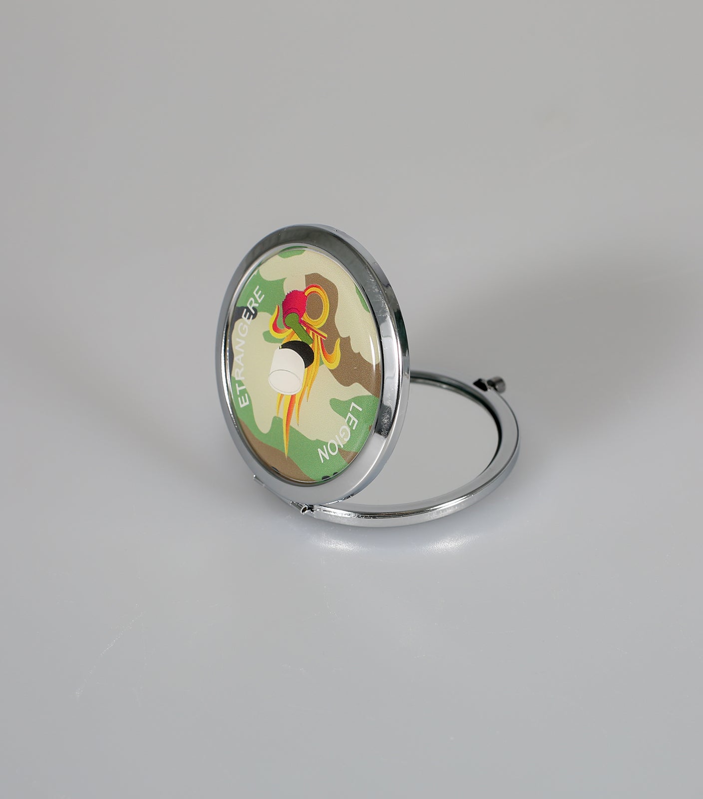 Miroir de poche rond camouflage