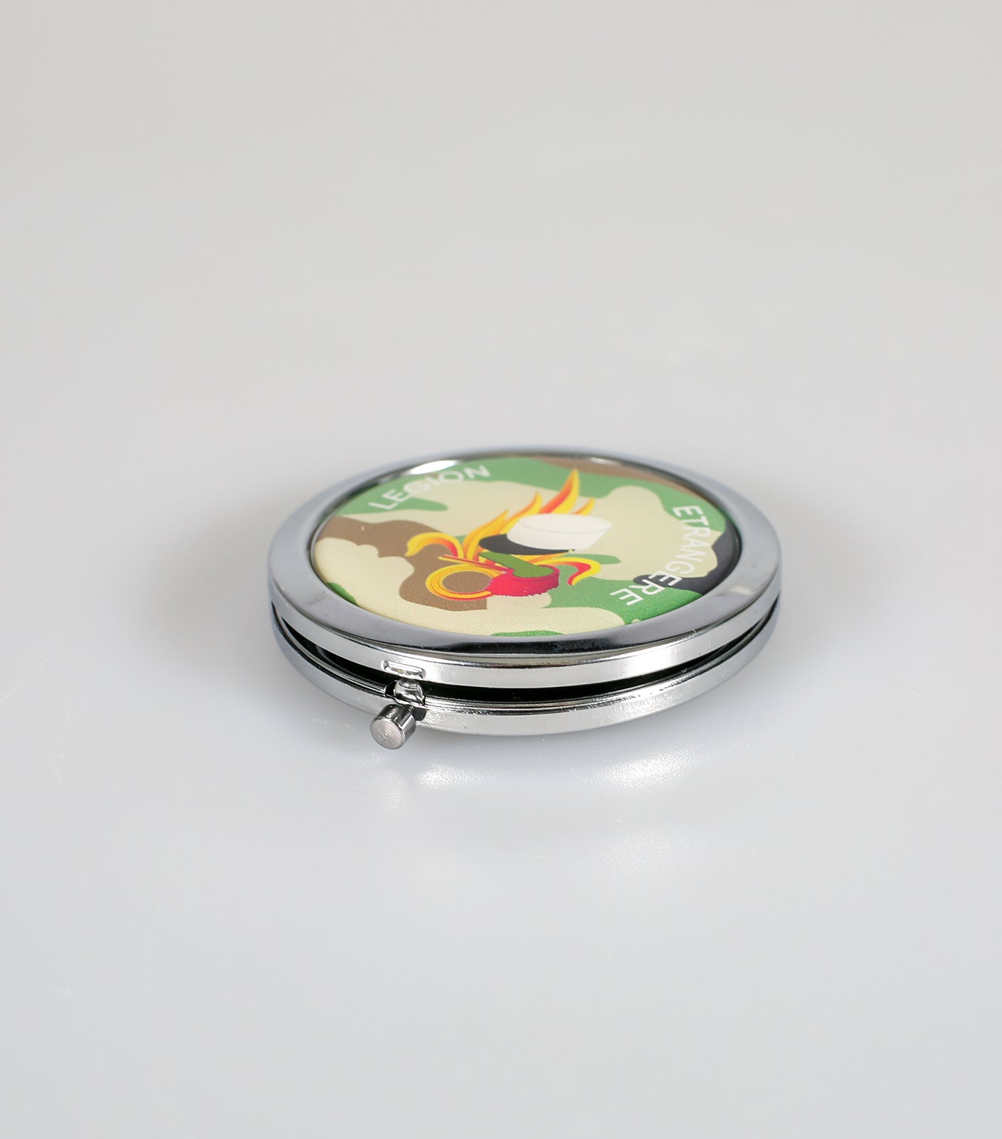 Miroir de poche rond camouflage