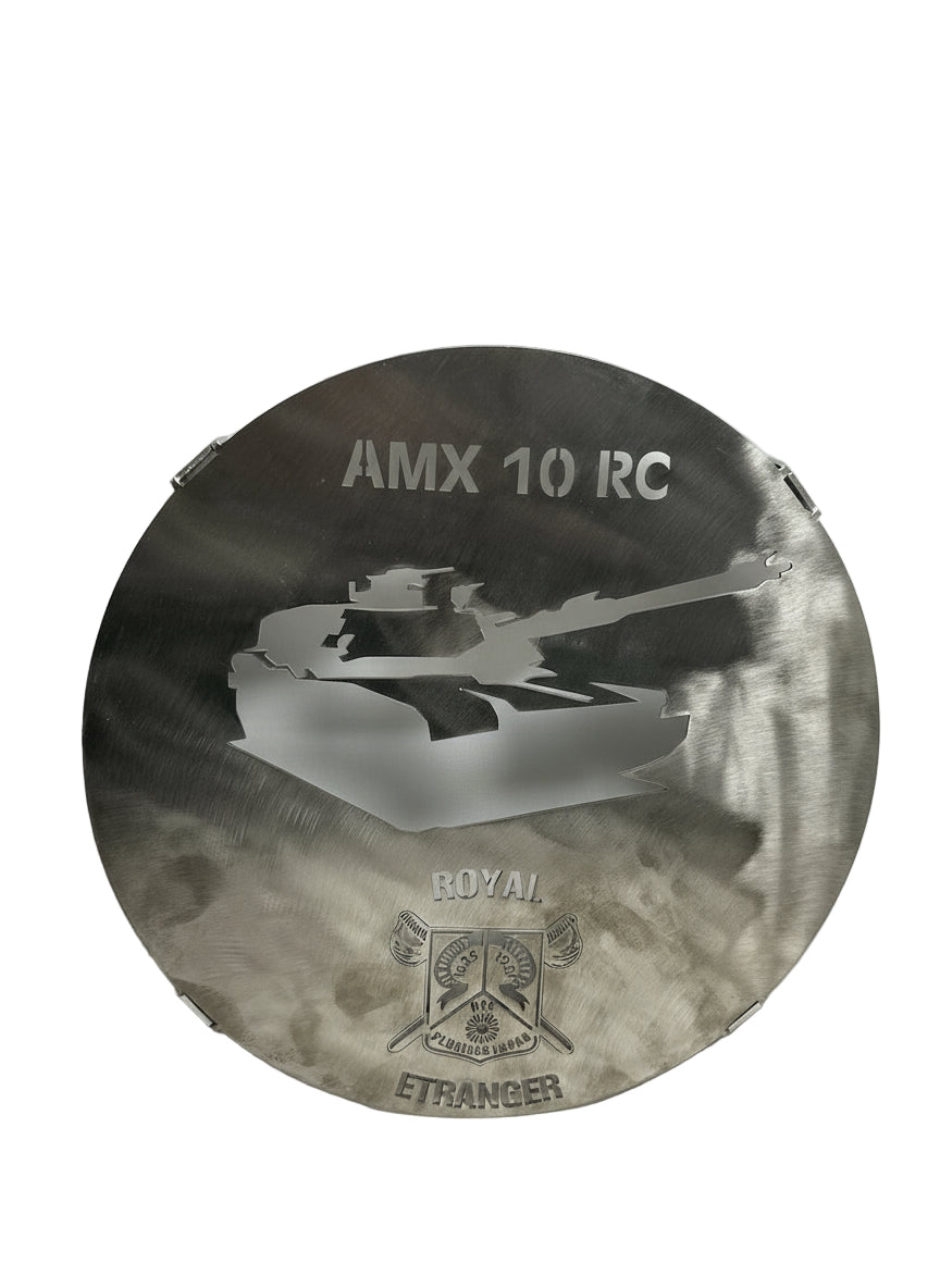 Dessous de plat en inox du 1e Régiment étranger de cavalerie (1°REC)