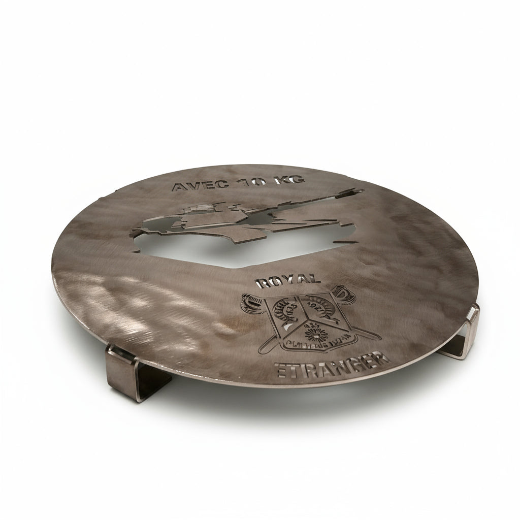 Dessous de plat en inox du 1e Régiment étranger de cavalerie (1°REC)