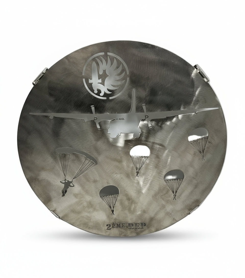 Dessous de plat en INOX du 2e régiment étranger de parachutistes (2°REP)