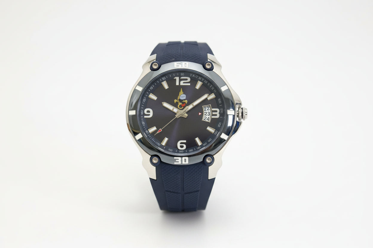 Montre globe bleu Képi Légion étrangère