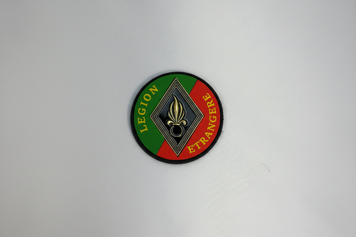 Ecusson rond losange en métal Légion étrangère