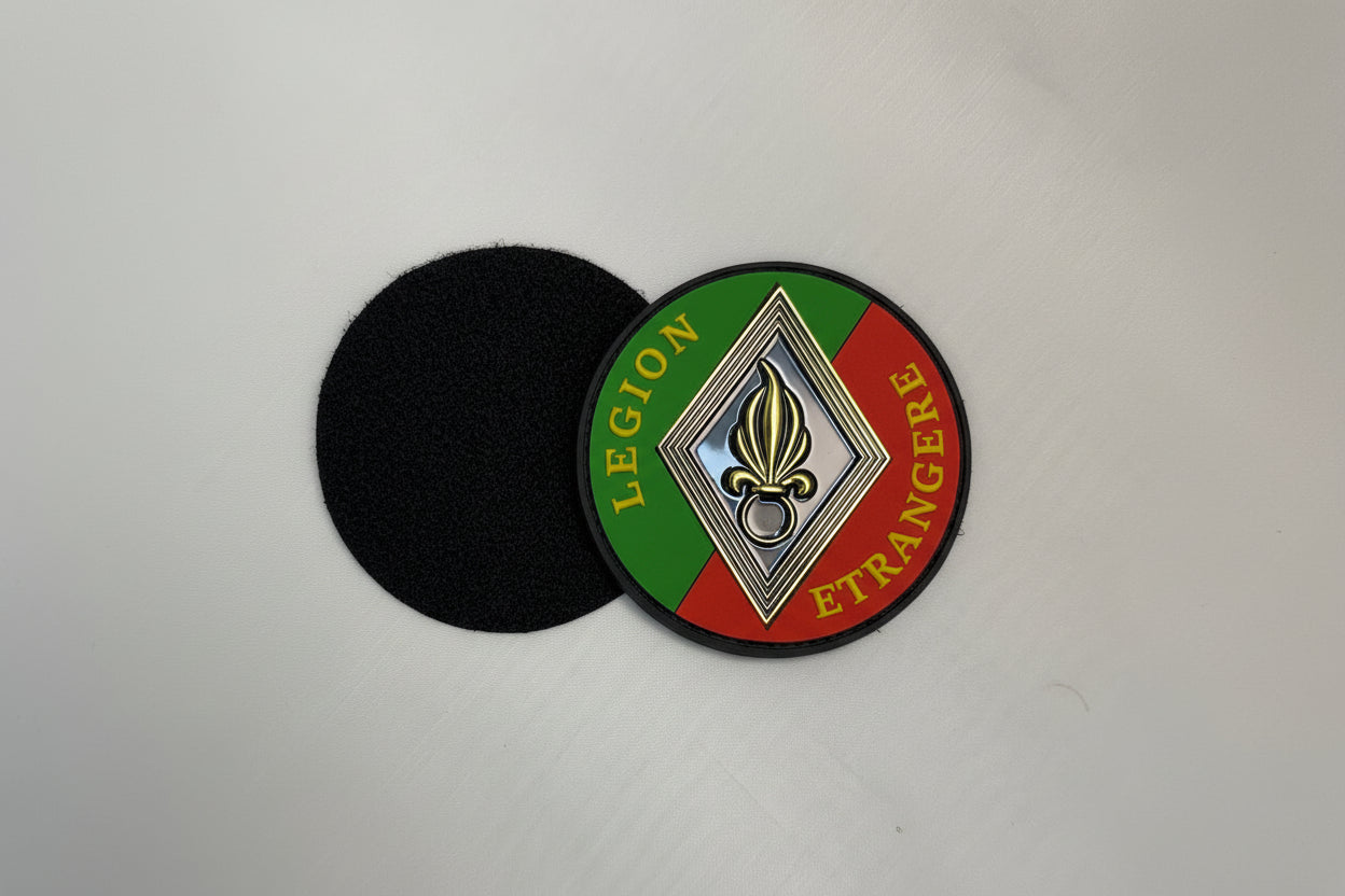 Ecusson rond losange en métal Légion étrangère