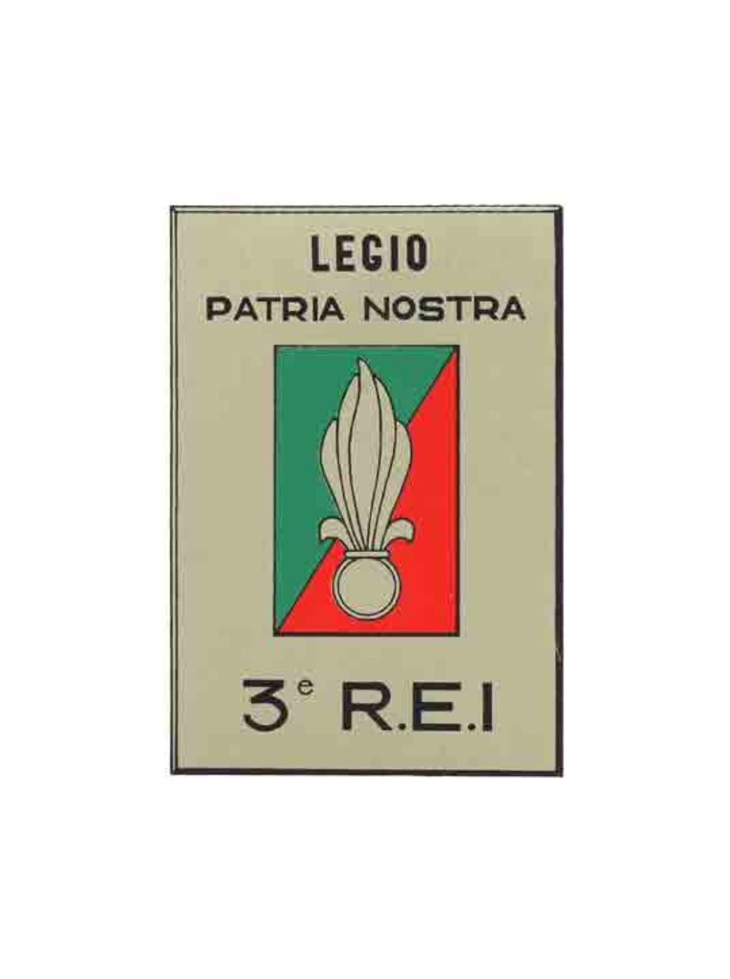 Aufkleber des 3. Ausländischen Infanterieregiments - Kourou