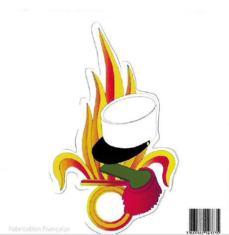 Autocollant képi logo épaulette