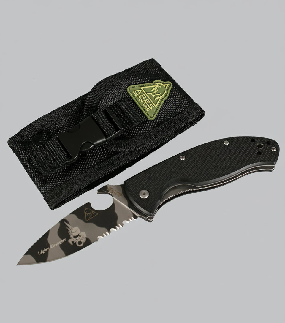 Couteau spider speed black camouflage