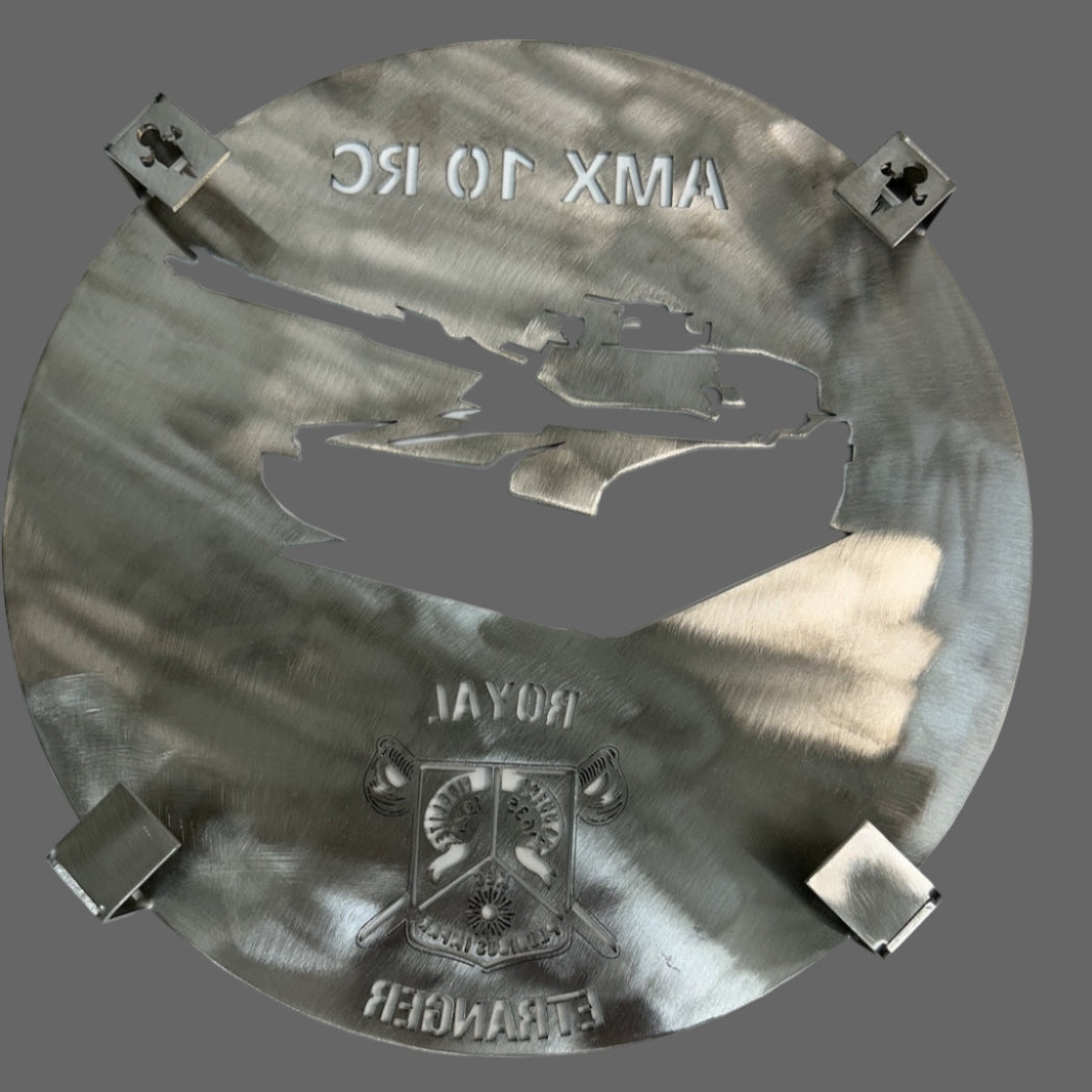 Dessous de plat en inox du 1e Régiment étranger de cavalerie (1°REC)
