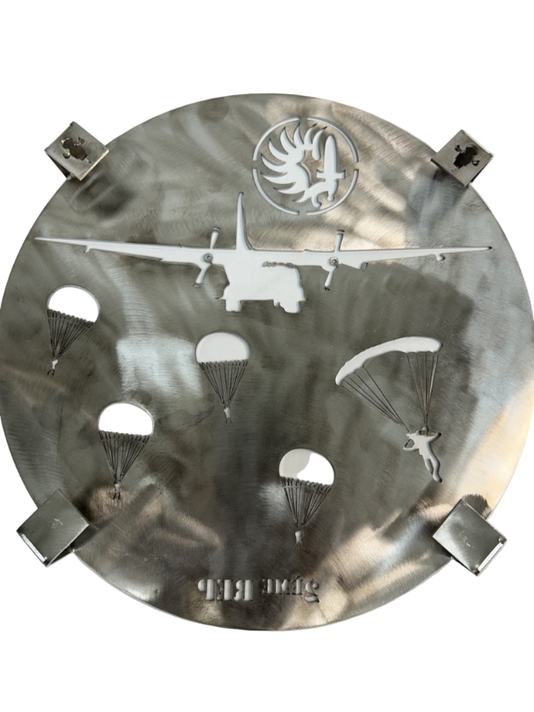 Dessous de plat en INOX du 2e régiment étranger de parachutistes (2°REP)