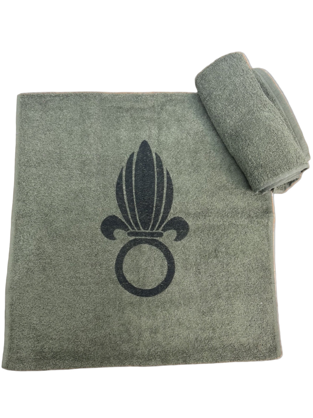 Serviette de toilette kaki