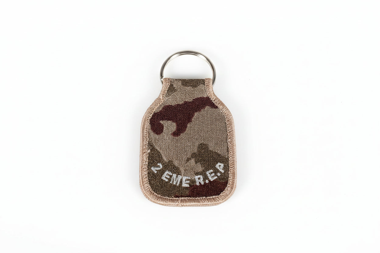 Porte-clés tissu camouflage 2°REP