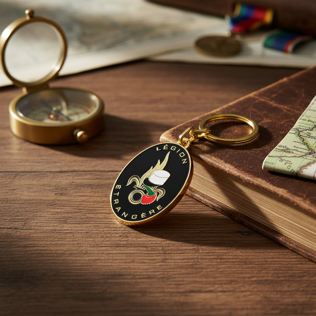 Porte-clés ovale luxe