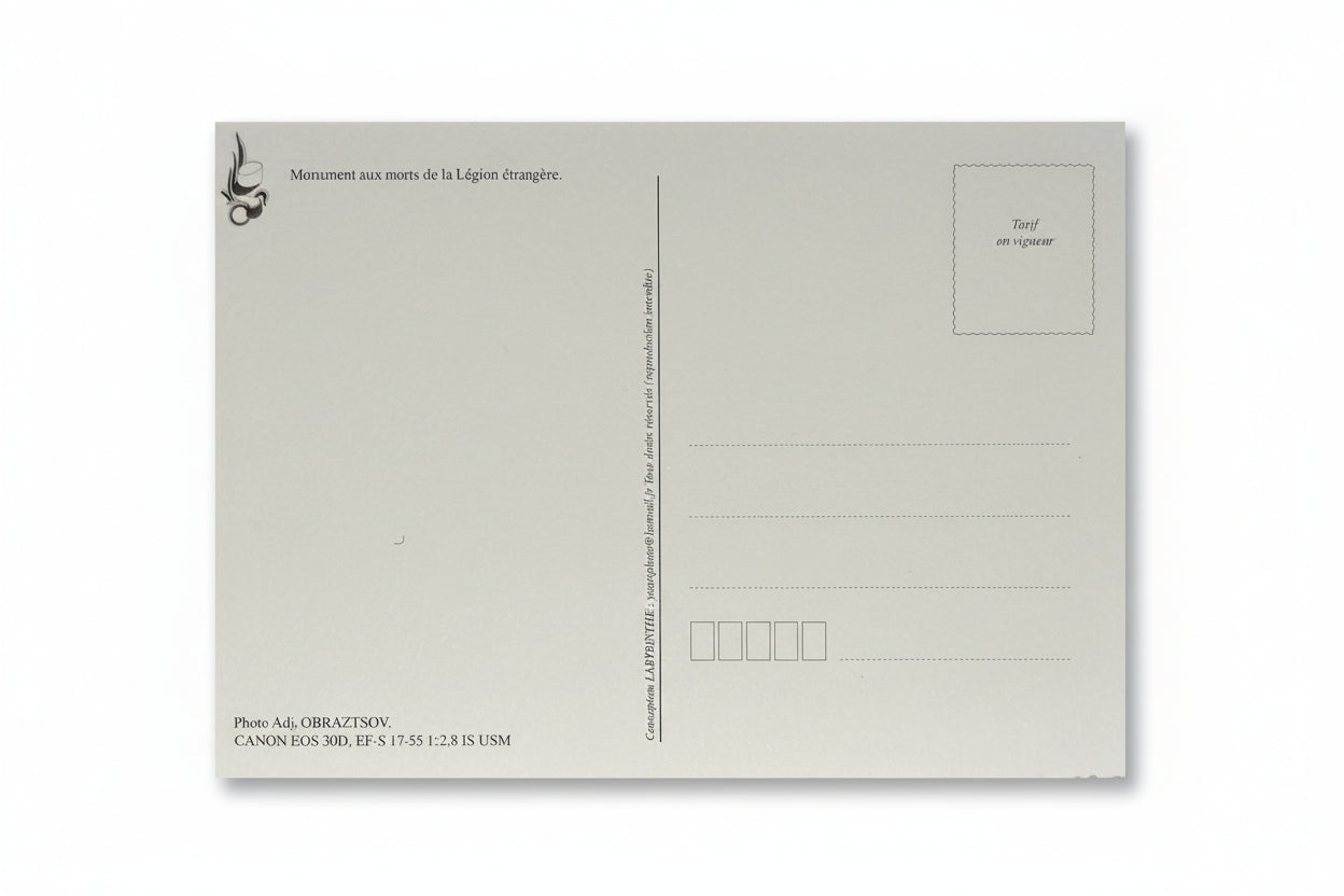 Carte postale monument aux morts