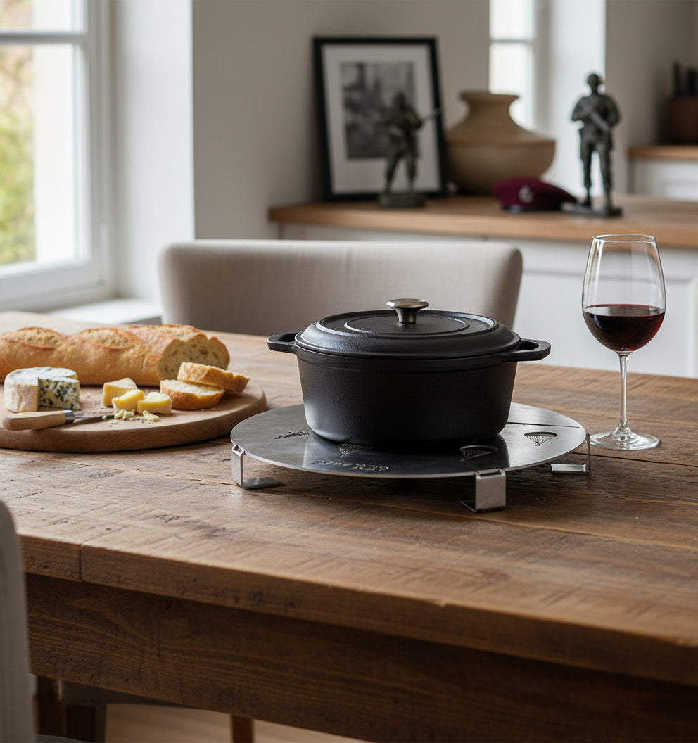 Dessous de plat en INOX du 2e régiment étranger de parachutistes (2°REP)